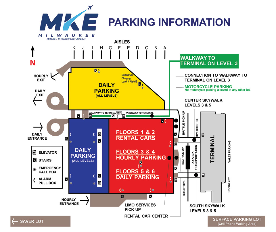 Milwaukee County's General Mitchell International Airport Parking Information