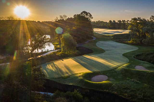 Golf Course Sun Shining